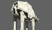 Star Wars AT-AT Imperial Walker, Game Ready 3D Model.