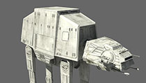 Star Wars AT-AT Imperial Walker, Game Ready 3D Model.