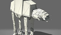 Star Wars AT-AT Imperial Walker, Game Ready 3D Model.