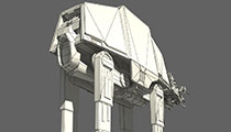 Star Wars AT-AT Imperial Walker, Game Ready 3D Model.