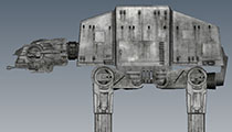 Star Wars AT-AT Imperial Walker, Game Ready 3D Model - Maya View