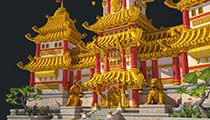 Game Ready Fantasy Castle 3d model- Front, Detail