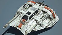 Game Ready Star Wars Snowspeeder 3D Model