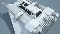 Game Ready Star Wars Snowspeeder 3D Model