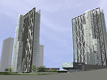 Mirena Rhee - 3d modeling of Poly-Pazou towers