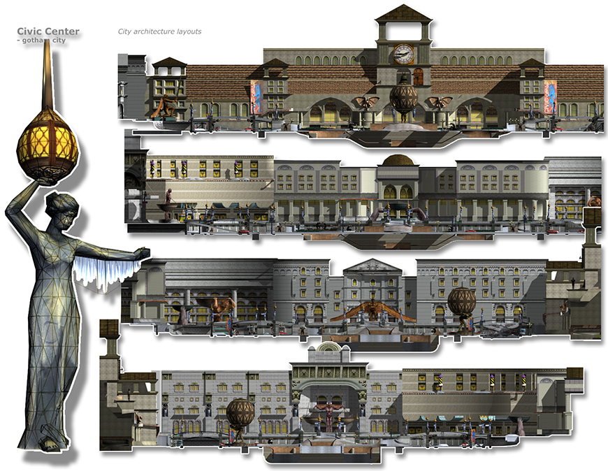 Mirena Rhee - architecture and 3d modeling for Civic Center - Aggressive Inline for PS2