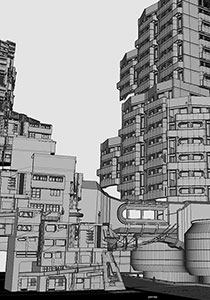 Star Wars: Coruscant 3D Building modules by Mirena Rhee