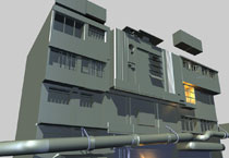 Star Wars: Coruscant 3D Building modules by Mirena Rhee