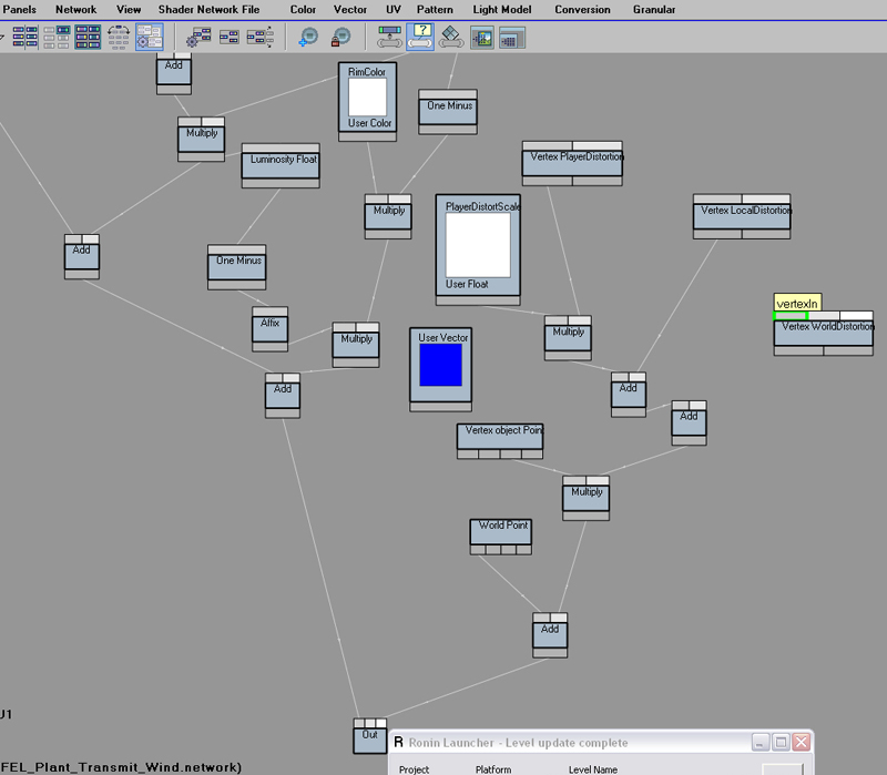 Star Wars: The Force Unleashed Imperial Felucia - shader development