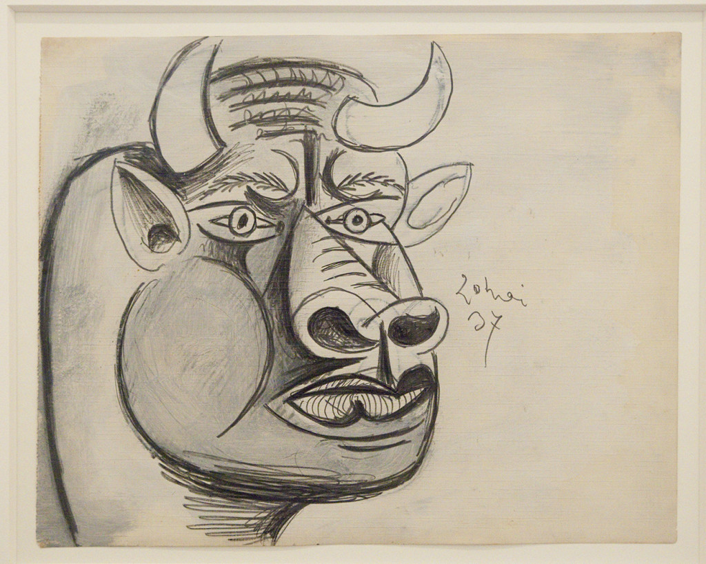 mirena-rhee-bull-picasso-preparatory-drawing-for-guernika