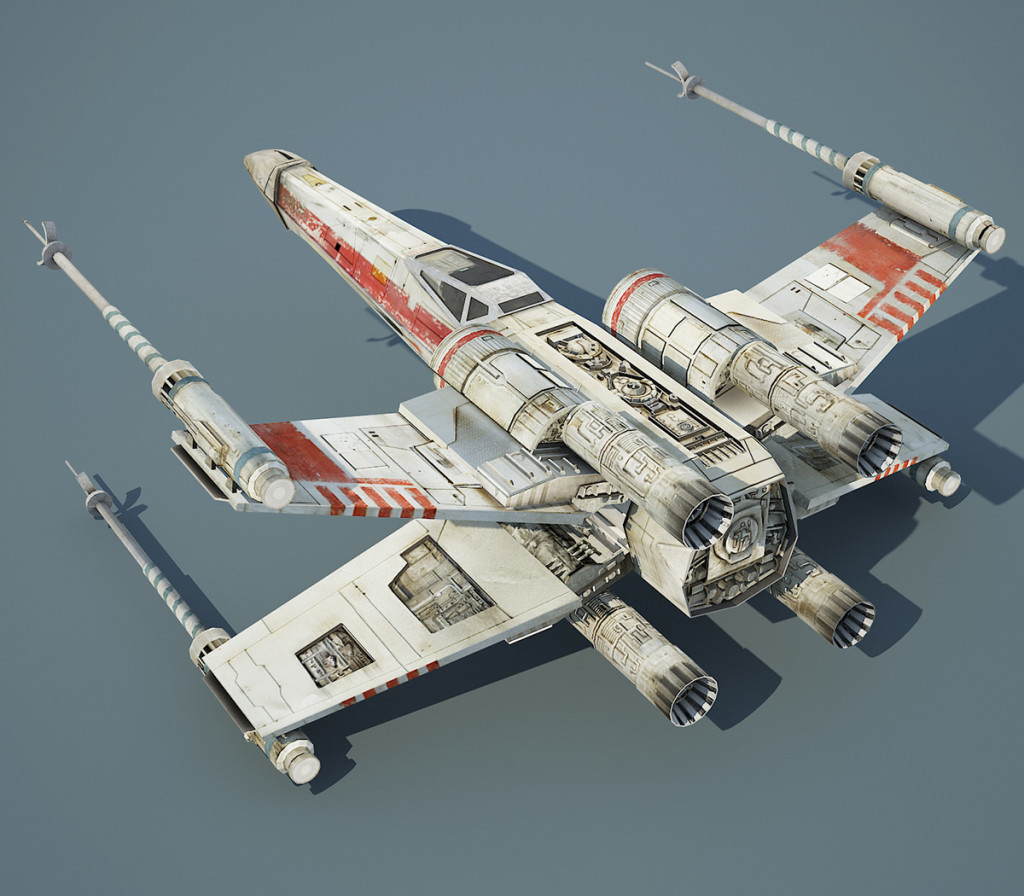 Game Ready Star Wars X-wing Starfighter 3D model – 3D Services for ...