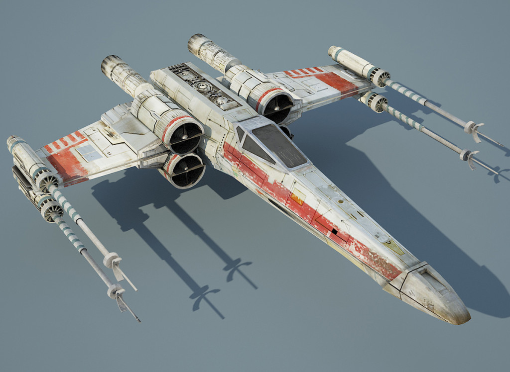 Game Ready Star Wars X-wing Starfighter 3D model – 3D Services for ...