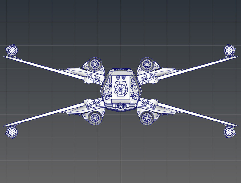 Game Ready Star Wars X-wing Starfighter 3D model – 3D Services for ...