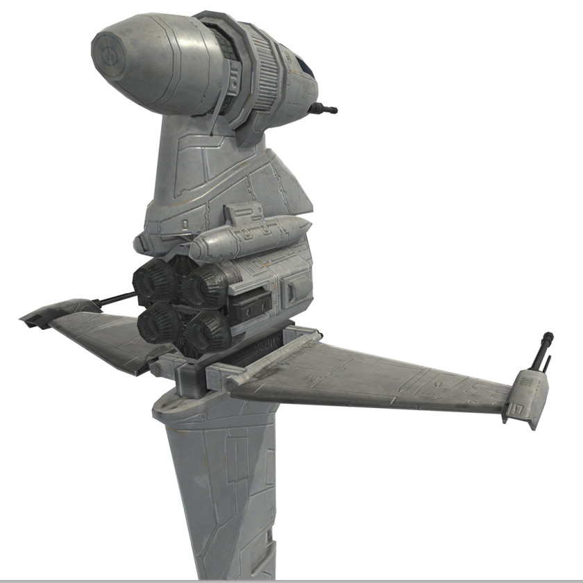 Star Wars B-wing 3D Model – 3D Services For Games, Virtual And ...