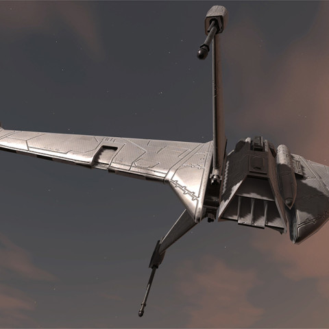 Star Wars B-wing 3D Model – 3D Services For Games, Virtual And ...